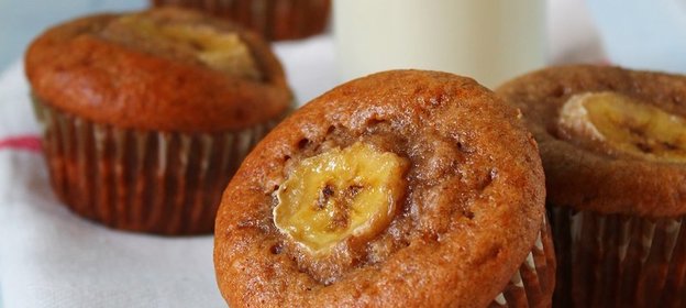 Банановые маффины с корицей!