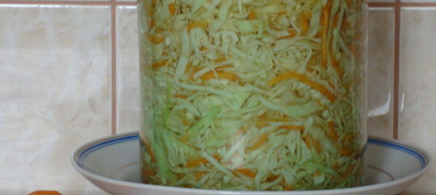 Соленая капуста с медом - (вариант)