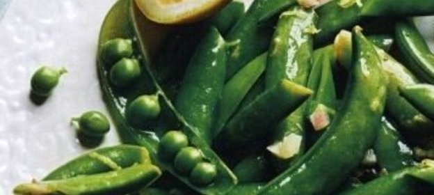 Гарнир из зеленого горошка