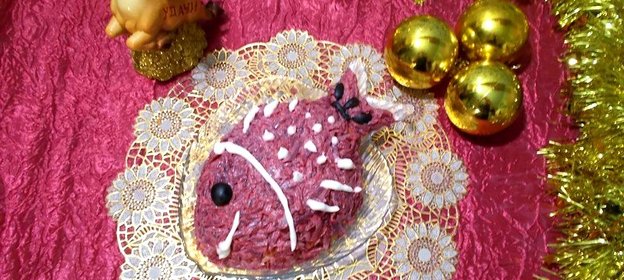 Консервированные сардины под шубой