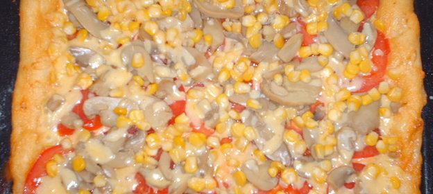 пицца с грибами