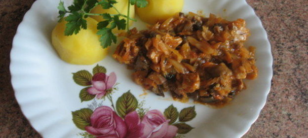 ОВОЩИ С МЯСОМ И ГРИБАМИ