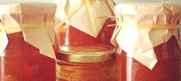 Персиковый джем с миндалем и лимоном