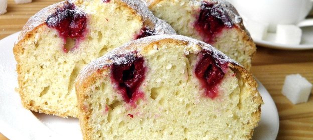 Кекс с вишней