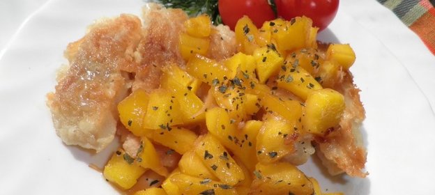 Рыбные палочки с манго