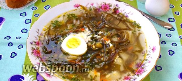 Суп с морской капустой