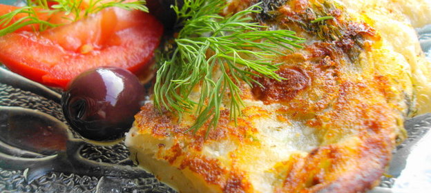 Питы-лепешки с фетой, жаренные