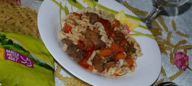 Паста с печенью