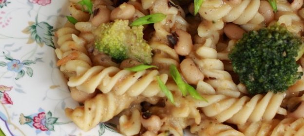 Паста с фасолью и брокколи