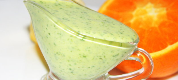 Банановый соус с кинзой и цитрусовыми