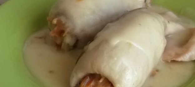 Рисовый десерт с яблоками