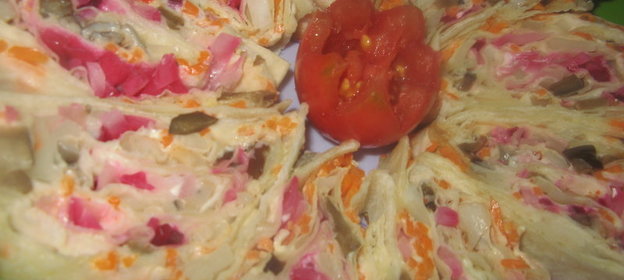 Салат Цезарь с курицей