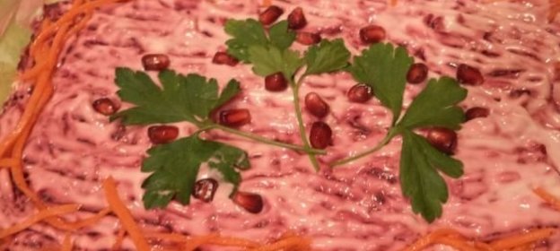 Селедка под шубой со скумбрией