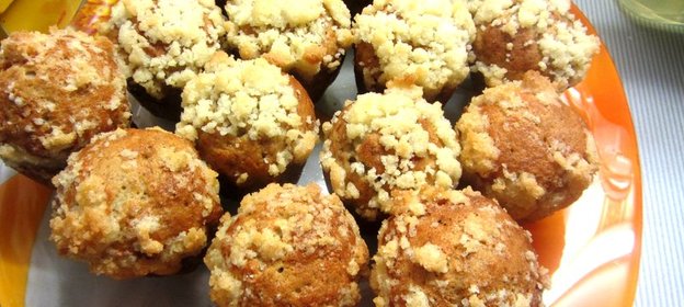 Хрустящие банановые маффины