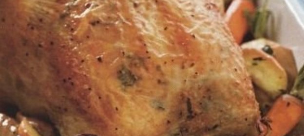 Курица, запеченная с травами