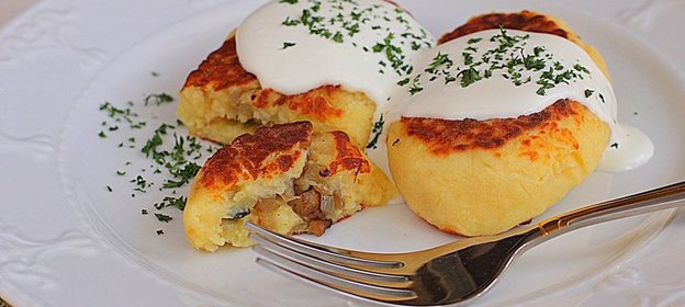 Картофельные зразы с грибами