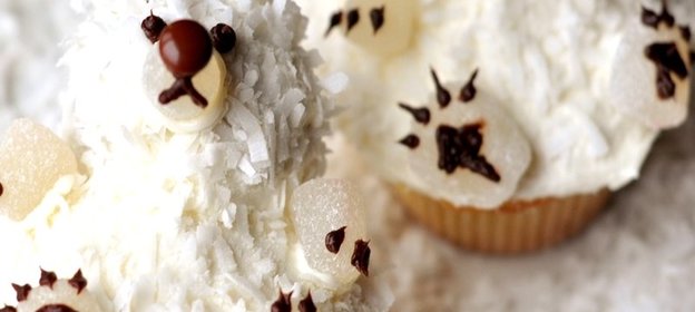 Маффины Полярный мишка на Новый год