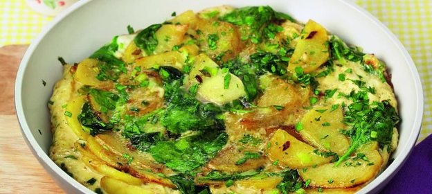 Яичница с картошкой