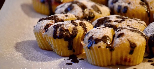 Тыквенные кексики с клюквой