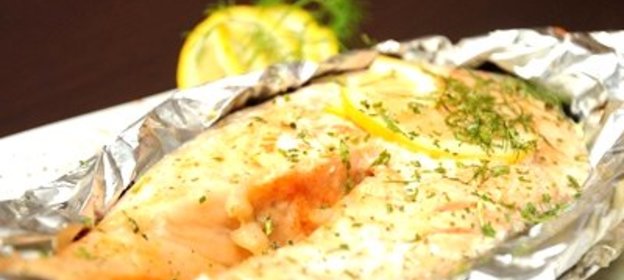 Стейк из кеты в духовке