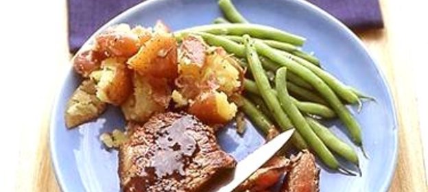 Стейк с горчичным соусом