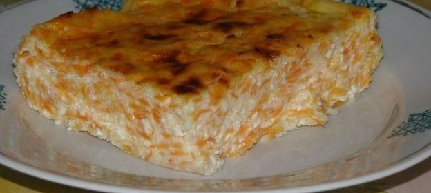 Запеканка творожная с морковью