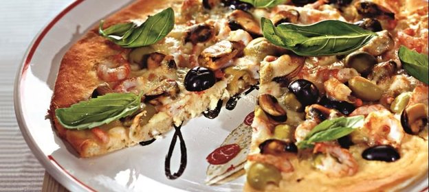 Пицца с морепродуктами