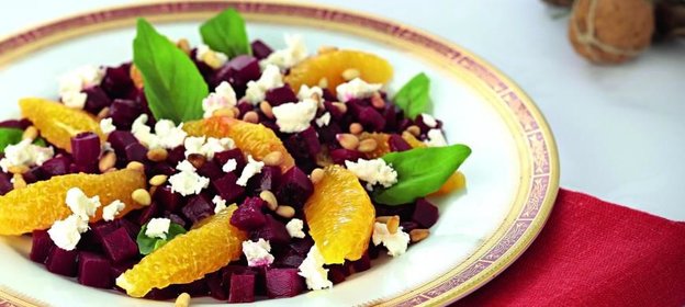 Средиземноморский салат из свеклы