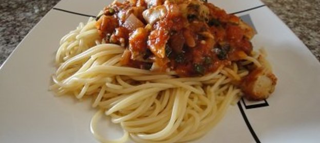 Спагетти с тунцом Виктория