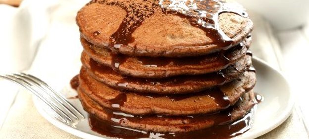 Овсяные оладьи с арахисовой пастой