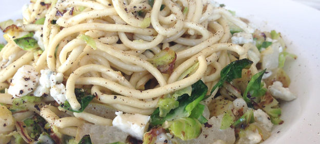 Сливочная паста с брюссельской капустой