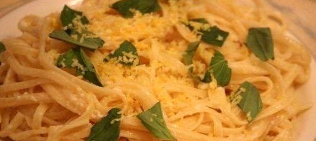 Паста с лимонным соусом