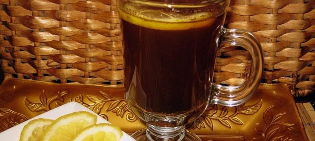 Кофе с медом, корицей и лимоном