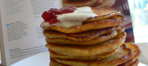 Овсяные оладьи с тыквой (на хеловин)