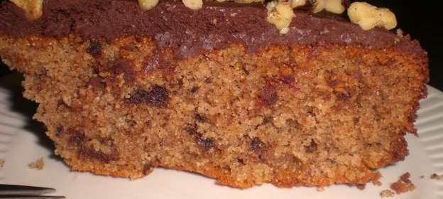 Сирийский манно-ореховый торт с шоколадом и финиками