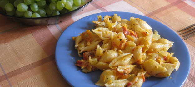 Макароны в овощном соусе на итальянский лад