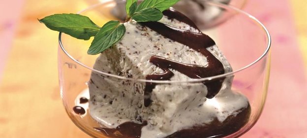 Мятный семифредо с шоколадом