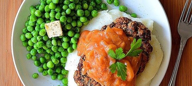 Вегетарианский грибной стейк