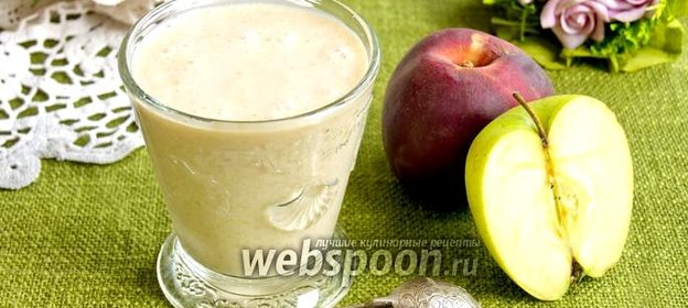 Смузи из ряженки с персиком