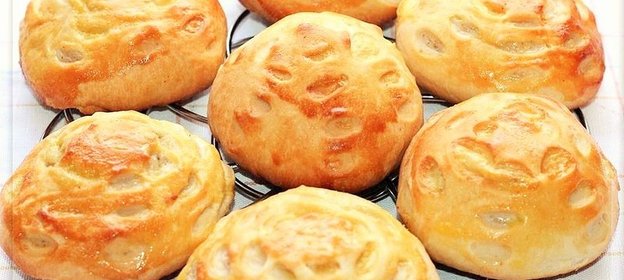 Овсяные булочки с творожной начинкой