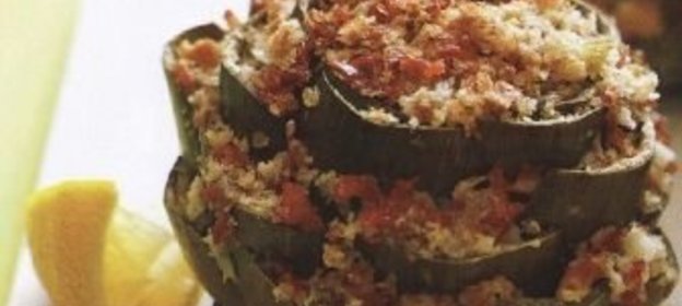 Салат острова Барба с крабами и грибами