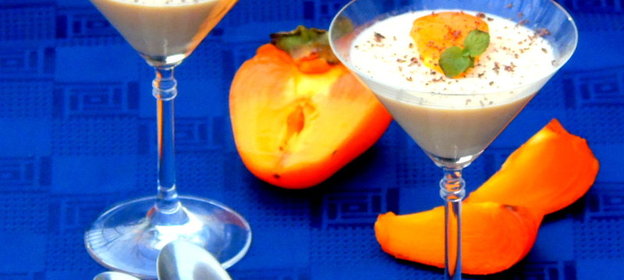 Панна котта с хурмой