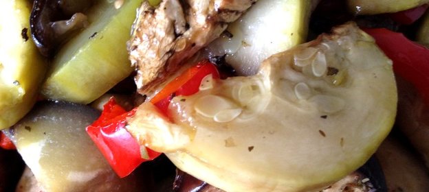 Запеченные овощи с розмарином