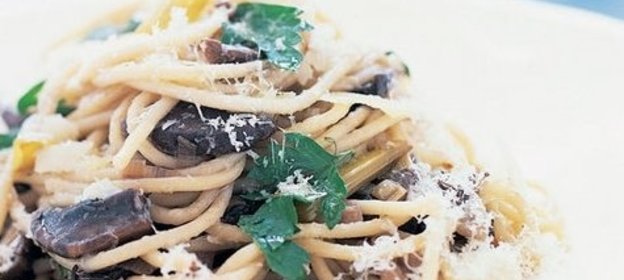 Спагетти с опятами