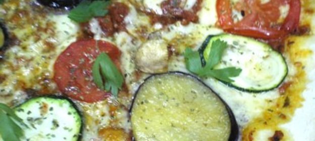 Пицца с баклажанами (дуэль)