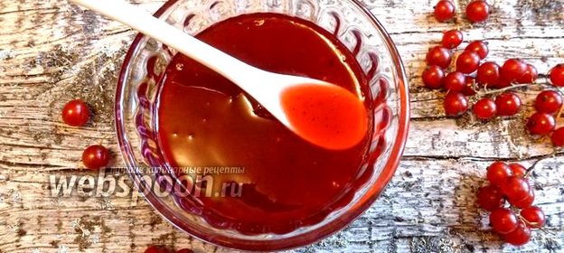 Желе из красной смородины