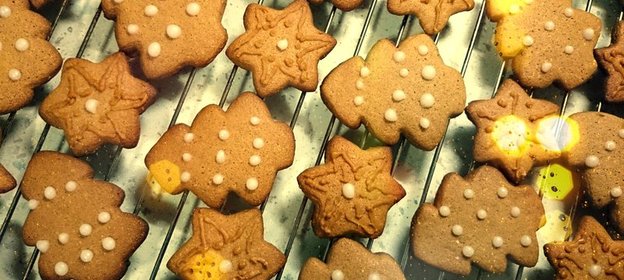 Рождественское пряное имбирное печенье