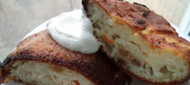 Запеканка творожная с тыквой и изюмом