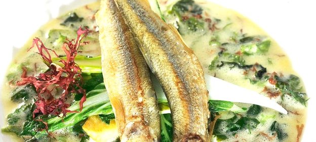 Корюшка с морскими водорослями