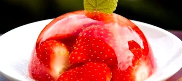 Желе из клубники